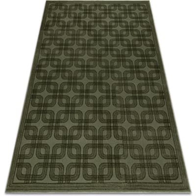 Kleden Rugsx Tapijt AURA J2556A groen - Geometrisch, structuree 80x150 cm