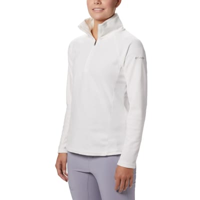 Columbia Glacial™ IV 1/2 Zip Fleece trui - Fleecetrui met halve rits - Outdoortrui Dames - Wit - Maat S