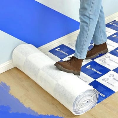 Tijdelijke vloerbeschermingsfolie - Antislip, zelfklevend en lakbestendig (99,1 cm x 50 m)