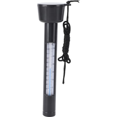 Thermomètre de piscine flottant pour la température de l'eau Thermomètre de piscine rond avec cordon pour black