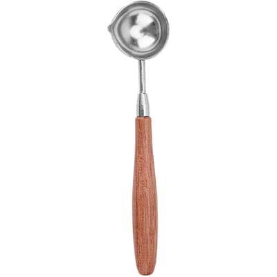 Zegellak Lepel Smeltlepel Zegelstempel Waxzegel Warmer Kachel Oven Long-handled wooden wax ladle gray