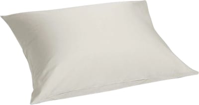 Yumeko kussensloop katoensatijn sandy grijs 50x60 - Bio, eco & fairtrade - 1 stuk