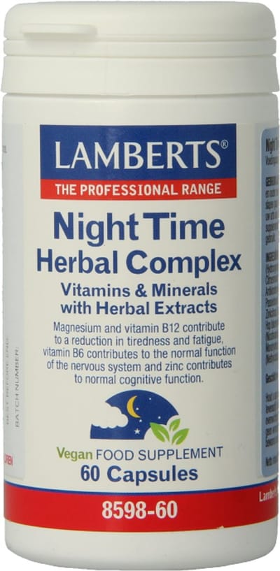 Lamberts Night time kruiden complex 60 Capsules