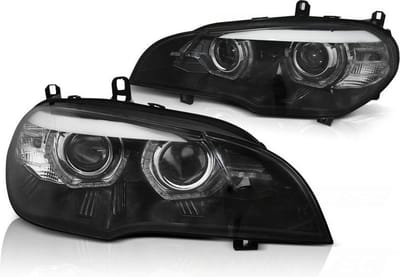 Koplampen Xenon BMW X5 E70 07-10 AE DRL LED ZWART AFS HID