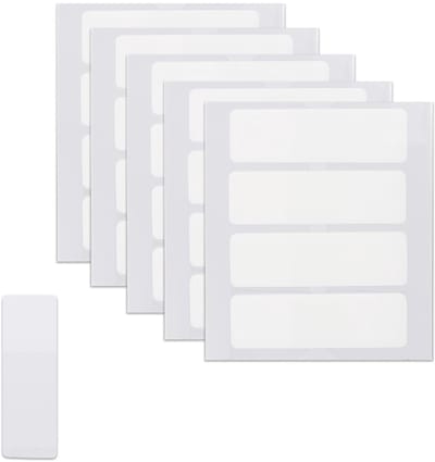Dailygoods- Indexlabels 500 Stuks - Zelfklevende Stickers - Beschrijfbare Tabbladen - 3,9 x 1,2 cm - BOPP-materiaal - Geschikt voor Notitieboeken - Plaklabels