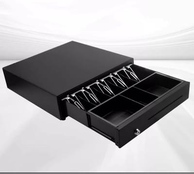 Kassalade - Geldlade - Winkel Beheer - Handige Controlepoort - 40x41x10cm - Zwart