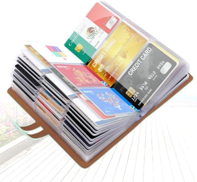 RFID Credit Card Holder met 96 Kaartsleuven - Business Card Organizer en Bescherming