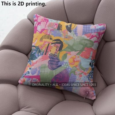 Bohemian Bloemen Abstracte Kunst Plaid Kussenhoezen Patroon Kussenhoes Geschikt Voor Bank Slaapkamer Auto Kussenhoes 45x45cm