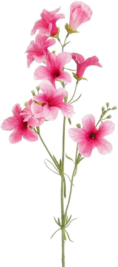 Mica Decorations Kunstbloem Petunia Floral - H89 cm - roze - kunststof - stelen kunstbloemen - boeket - rozen bloemetjes