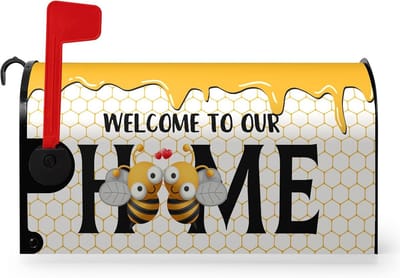 Zomerse Mailbox Covers met Bijenmotief - Waterproof en Herbruikbaar