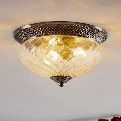 Hinkley LED Plafondlamp Plantation | 3X E27 Max 60W | Dimbaar | Polished Antique Nickel