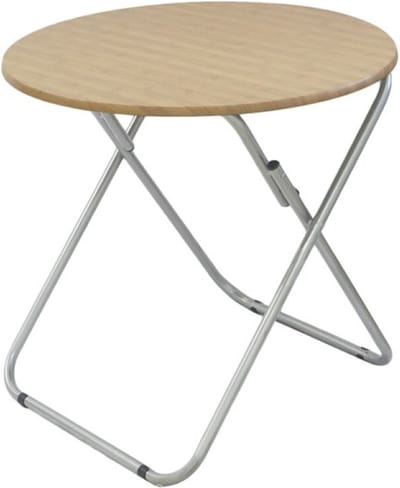 Concorde Bijzettafel - MDF hout - metaal - inklapbaar - D69 x H96 cm