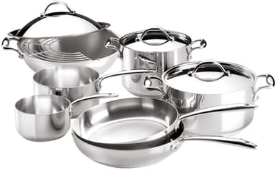 Wok met deksel van roestvrij staal 30 cm voor inductie, gas en oven - 5L