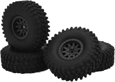 RC Autobanden - RC Wielen - Off-road rijden - Verbeterde tractie - 120 mm diameter - Zwart