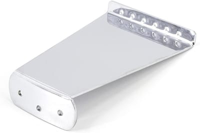 Vervangende Tailpiece Bridge voor 6 Snaren Jazz Elektrische Gitaar - Chroom, Duurzaam en Lichtgewicht