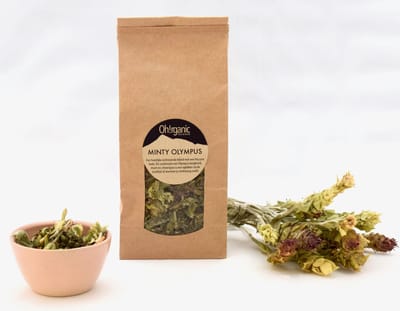 Oh!rganic - Minty Olympus - Griekse bergthee met munt - BIO - Theïnevrij - Handgeoogst
