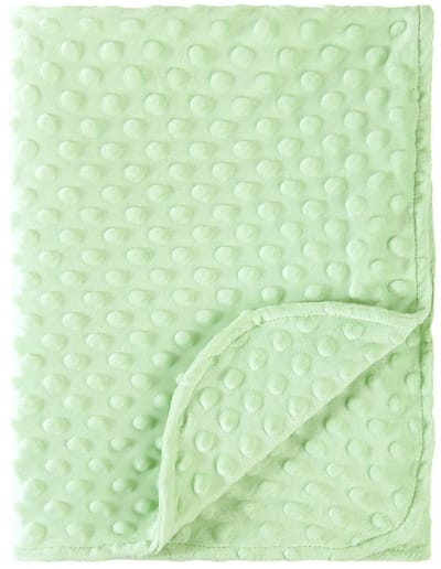 Sierdeken – Babydeken – Kinderdeken – Zachte fleece deken – Comfortabele inbakerdoek – Dubbellaagse, afgebiesde kinderdeken met structuur – Baby-inbakerdoek & deken – Effen deken – Geschikt voor wiegjes – 100 x 80 cm