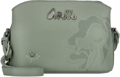 Anekke Schoudertas Alma Original 3 Compartment Crossbody Bag Multicolor Kaki