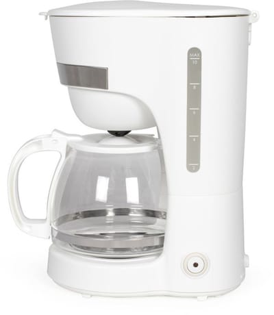 Elektrisch koffiezetapparaat - LIVOO - DOD200W - 750W - 1,25L - 10 tot 12 kopjes - Wit
