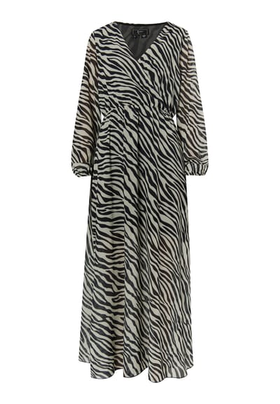 Faina Jurkje met zebraprint Dames wit zwart