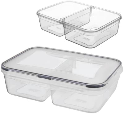 Orion - Verdeelbare Voedselcontainer - 2L - Dubbele Compartimenten - BPA-vrij