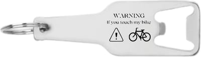 Akyol - motor flesopener - Motor - beste motorrijder - warning if you touch my bike auto - mannen - cadeau - 105 x 25mm