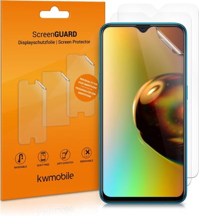 kwmobile 3x screenprotectors geschikt voor Samsung Galaxy A12 - beschermende folie voor smartphone