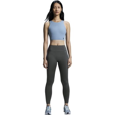 On Core 2-in-1 Crop 1 W Chambray Maat: XXL | Sport BH's Outlet | Dames | Blauw