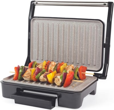 Quvo® Contactgrill met uitneembare platen - Contactgrill - Multi grill - Zwart - 27cm x 9cm x 23cm