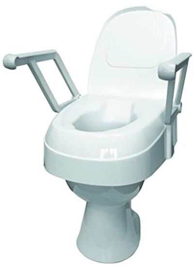 Toiletverhoger met Armleuningen en Hoogte-instellingen