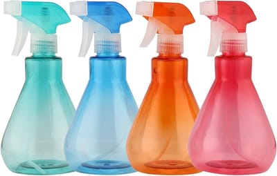 4 Pack Plant Water Spray Flessen - 500ml Plastic Plant Mister voor Tuinieren, Schoonmaken en Haarverzorging in 4 Kleuren