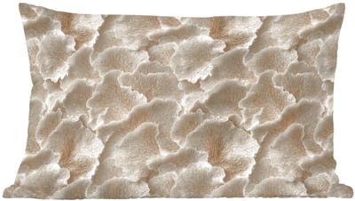 Sierkussens - Kussentjes Woonkamer - 60x40 cm - Waaierstructuren - Beige - Vezeltextuur