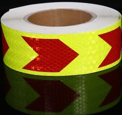 3 rollen reflecterende stickers 5 cm x 3 m waterdichte reflecterende veiligheidsmarkeringstape, reflecterende tape met hoge zichtbaarheid, geen residu reflecterende waarschuwingstape voor vrachtwagens, opleggers en auto's