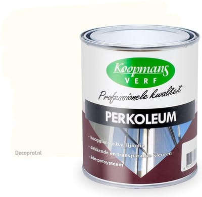 Perkoleum Dekkend 9010 Wit-0,75 Ltr