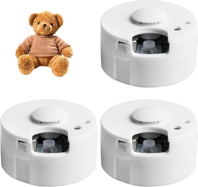3 Delige Knuffeldier Opnameapparaat met 60 Seconden Opname, Geluidsmodule voor Speelgoed, Persoonlijke Opnames en Creatief DIY Project