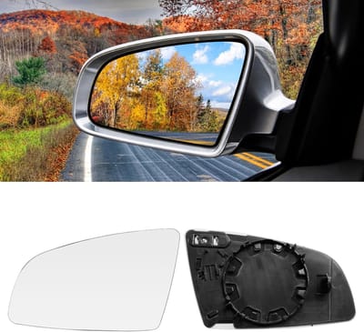 Verwarmde Passagierszijde Spiegelglas Geschikt voor Audi A3 S3 A4 S4 RS4 A6 S6 2004-2008, A3 Sportback 8PA/Hatchback 8P1, A4 B6 B7 Avant/Convertible, A6 C6 Avant 4F5, Vervangend Accessoire, Auto Onderdelen, Veiligheid