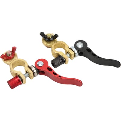 2 stuks Batterij Snelkoppelklem 16?18mm Positieve Negatieve Universele Connector voor Automobielen beige