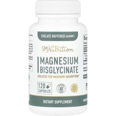 SMNutrition, Magnesium Bisglycinaat, 120 Capsules (36 mg per capsule)