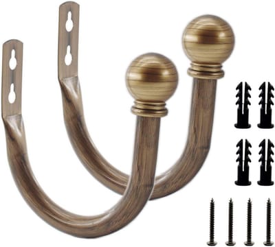 Decoratieve Gordijnhaken Wandmontage - Tiebacks voor Gordijnen Slaapkamer & Woonkamer