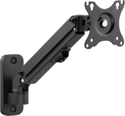 Gembird Wandmontage Monitor arm - Draai- en Kantelbaar - 1 Scherm - 17 - 27 Inch - Tot 7 kg - TV Beugel/ Muurbeugel