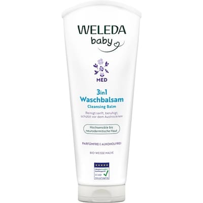 WELEDA Baby's en kinderen Witte wasbalsem 3in1 Babyzeep & -douchegel Dames 200 ml