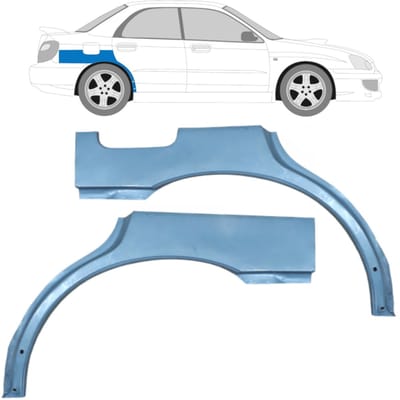 Reparatiepaneel achterspatbord voor Subaru Impreza GD GG 2000-2007