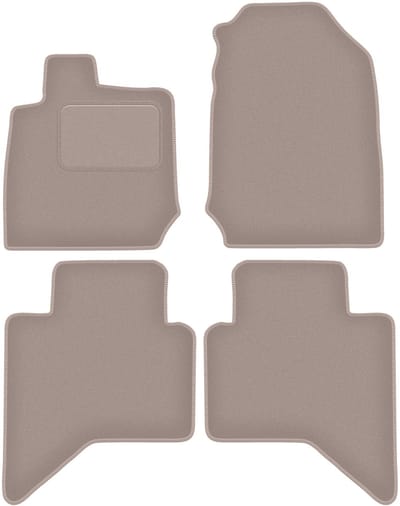 Beige velours matten voor: Isuzu D-MAX III pick-up (2019-)