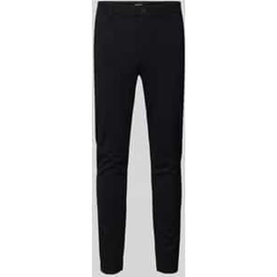 Only & Sons zwarte heren broek   Slim Fit   Steekzakken   Knoop- en ritssluiting   Regular waist Zwart 28/30