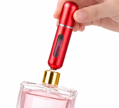 Luxe Mini Parfumverstuiver I Parfum Flesje I Mini Parfum Flesje I Reisflesje Parfum I Reisflesje I Hervulbaar I 5 ML I Rood