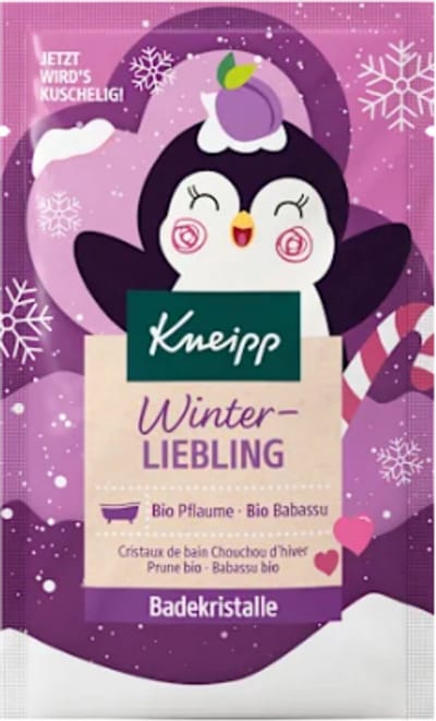 Winter Badzout - Kneipp Winter-Liebling Badzout | 1x 60g - Pruim & Babassu - Winter Badkristallen - Kerst Badzout