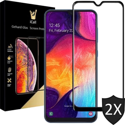 Screenprotector geschikt voor Samsung A50 - 2x FullGuard Screen Protector