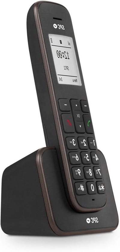 Draadloze telefoon - DECT telefoon - Thuisgebruik - Adresboek 150 namen - Verlicht display - Zwart