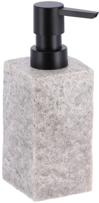 Tendance Zeeppompje/dispenser Ruby - licht grijs - kunststeen - 18 cm - 260 ml