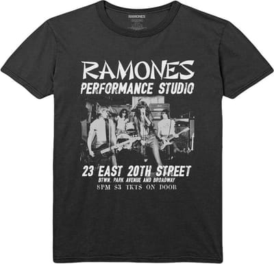 Ramones - East Village Heren T-shirt - S - Zwart
